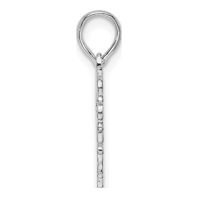 Sterling Silver Open Heart Pendant – view 3