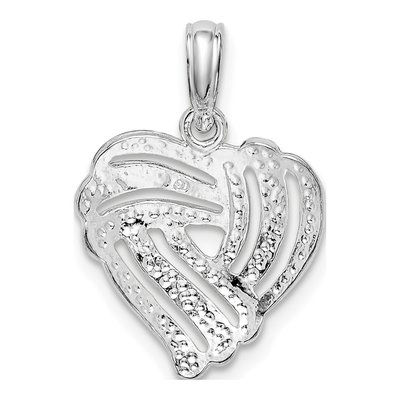 Sterling Silver Wrap Heart Pendant – view 5