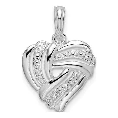 Sterling Silver Wrap Heart Pendant