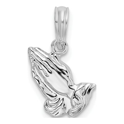 Sterling Silver Praying Hands Pendant