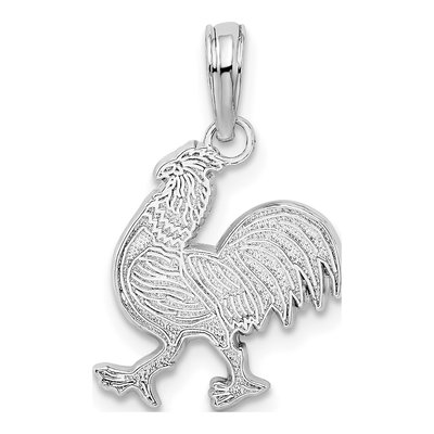 Sterling Silver Rooster Pendant