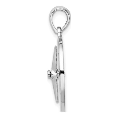 Sterling Silver Moveable Compass Pendant – view 3