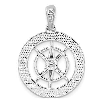 Sterling Silver Moveable Compass Pendant – view 5