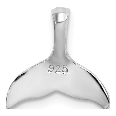 Sterling Silver Whale Tail Charm – view 5