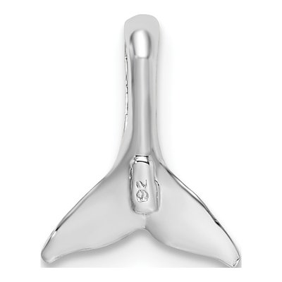 Sterling Silver Whale Tail Slide Pendant – view 5