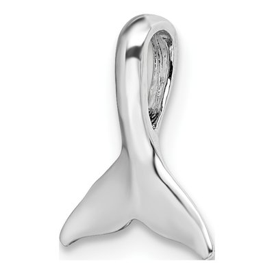 Sterling Silver Whale Tail Slide Pendant – view 6
