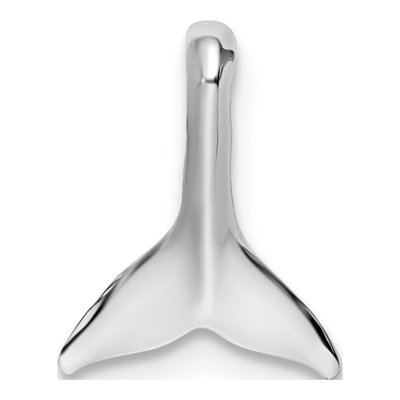 Sterling Silver Whale Tail Slide Pendant