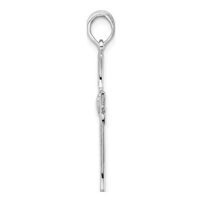 Sterling Silver Claddagh Cross Pendant – view 3