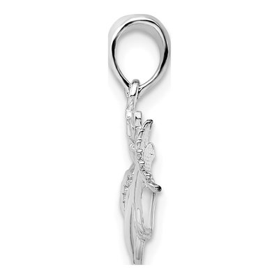 Sterling Silver Claddagh Pendant – view 3