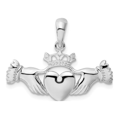 Sterling Silver Claddagh Pendant
