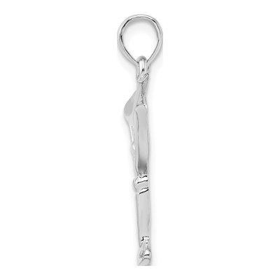 Sterling Silver Martini Glass Pendant – view 3