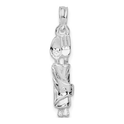 Sterling Silver Spoon Fork Napkin Pendant