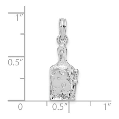 Sterling Silver Cheese Board Knife Pendant – view 5