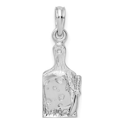 Sterling Silver Cheese Board Knife Pendant