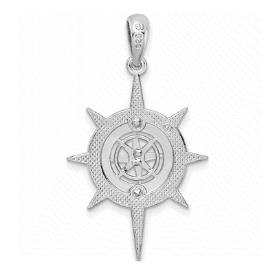 Sterling Silver Star Compass Pendant – view 5