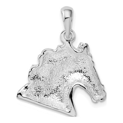 Sterling Silver Horse Head Pendant – view 5