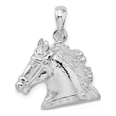 Sterling Silver Horse Head Pendant