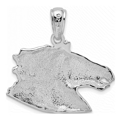 Sterling Silver Horse Head Pendant – view 5