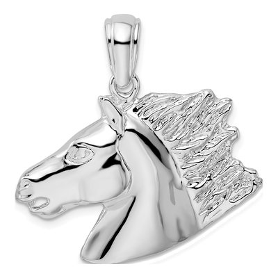 Sterling Silver Horse Head Pendant