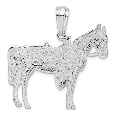 Sterling Silver Horse Saddle Pendant – view 5