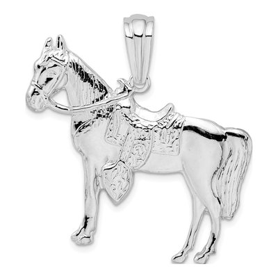 Sterling Silver Horse Saddle Pendant