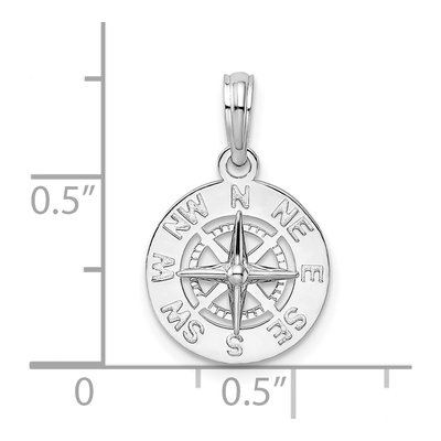 Sterling Silver Mini Compass Pendant – view 4