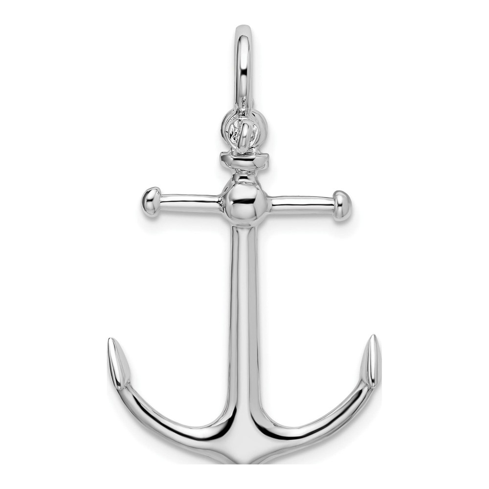 Sterling Silver 3D Anchor Pendant