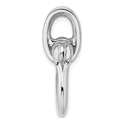 Sterling Silver 3D Shackle Link Pendant – view 3