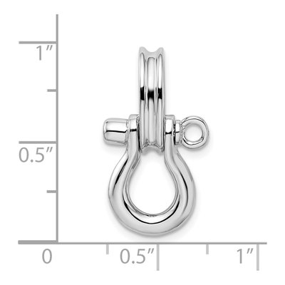 Sterling Silver Shackle Link Pendant – view 4