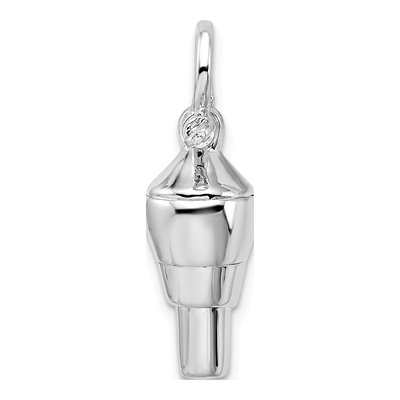 Sterling Silver 3D Swivel Shackle Pendant