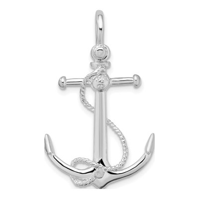 Sterling Silver 3D Anchor Pendant – view 5