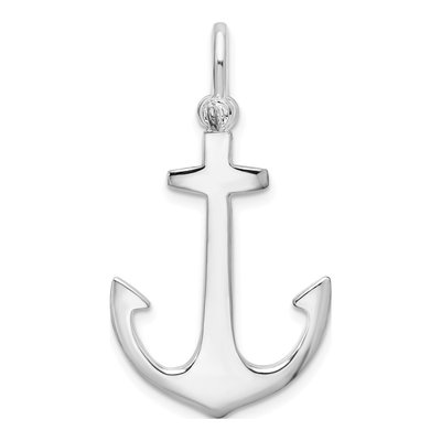 Sterling Silver 3D Anchor Pendant