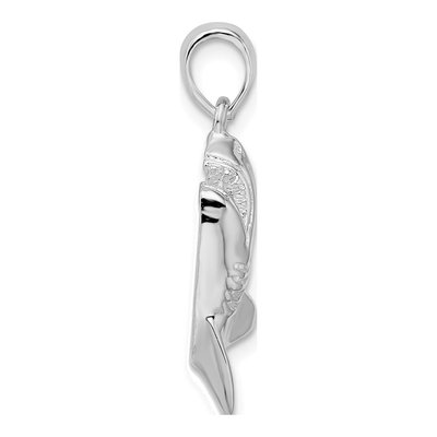 Sterling Silver Jumping Shark Pendant – view 3