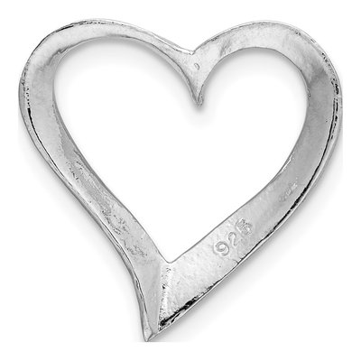 Sterling Silver Floating Heart Pendant – view 5