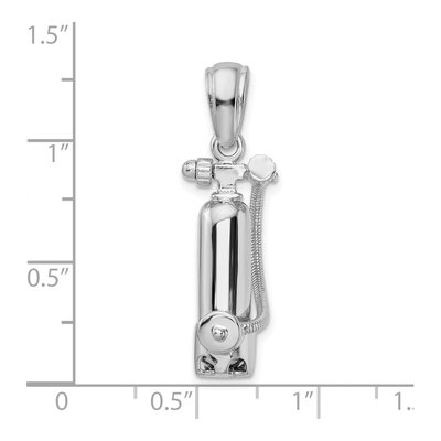 Sterling Silver Scuba Tank Pendant – view 5