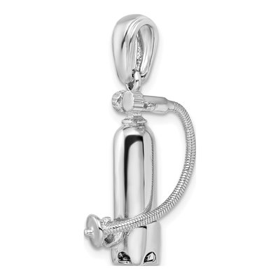 Sterling Silver Scuba Tank Pendant – view 6
