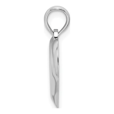 Sterling Silver Teardrop Heart Pendant – view 3