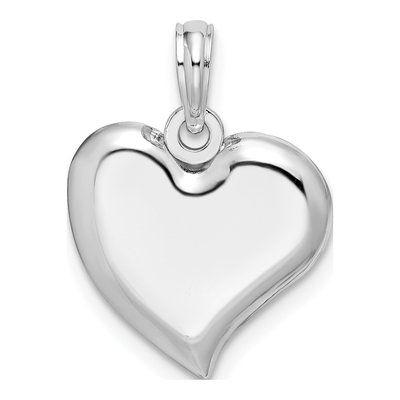 Sterling Silver Teardrop Heart Pendant