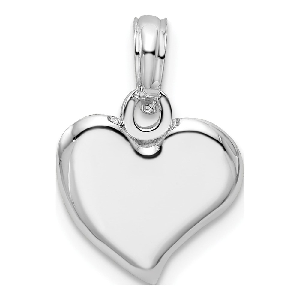 Sterling Silver Small Teardrop Heart Pendant