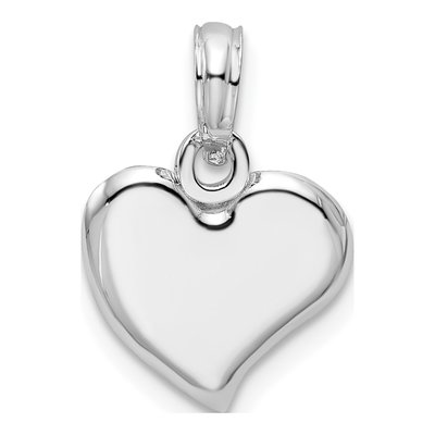 Sterling Silver Small Teardrop Heart Pendant
