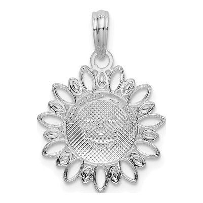 Sterling Silver Smiling Sun Pendant – view 5