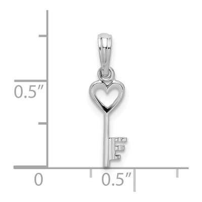 Sterling Silver Key Pendant – view 4