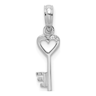 Sterling Silver Key Pendant – view 5