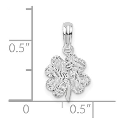 Sterling Silver Shamrock Pendant – view 4