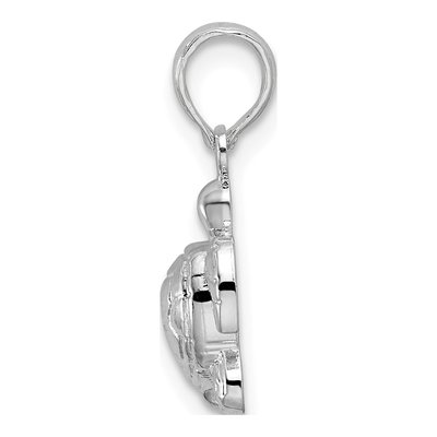 Sterling Silver Mini Sea Turtle Pendant – view 3
