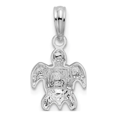 Sterling Silver Mini Sea Turtle Pendant – view 5