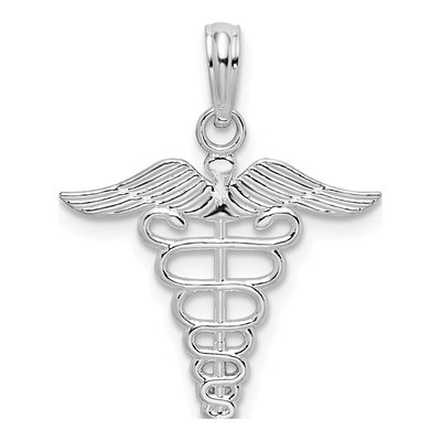 Sterling Silver Caduceus Pendant