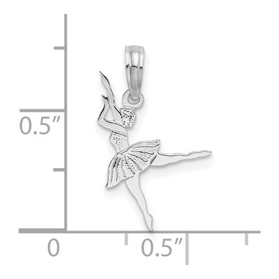 Sterling Silver Ballerina Pendant – view 4