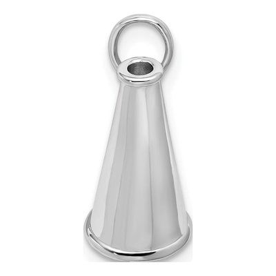 Sterling Silver 3D Megaphone Pendant – view 5