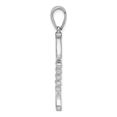 Sterling Silver 3D Enameled Fishbone Pendant – view 3